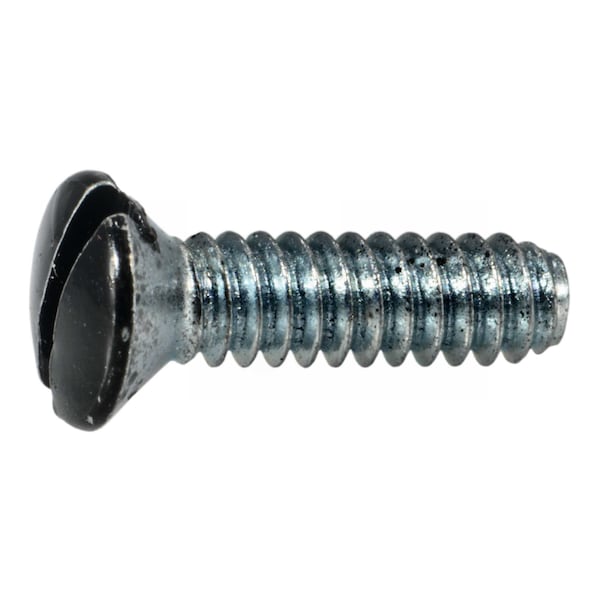 Midwest Fastener #6-32 x 1/2 in Slotted Oval Machine Screw, Zinc Black Steel, 40 PK 64164 - main